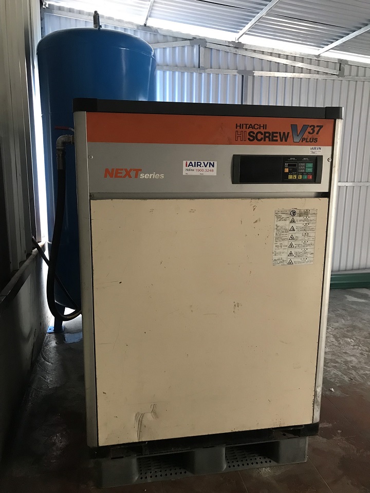 máy nén khí hitachi 37kw next series, biến tần