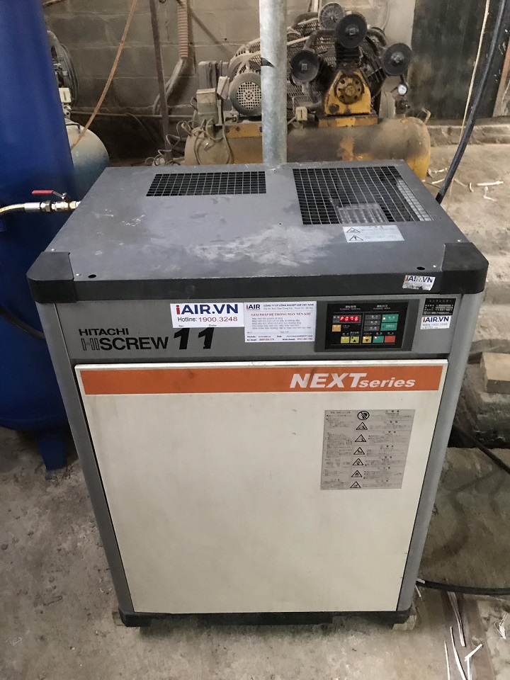 máy nén khí hitachi 11kw next series cũ