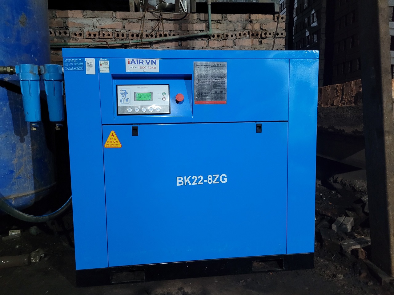 máy nén khí trục vít Kaishan 22kw