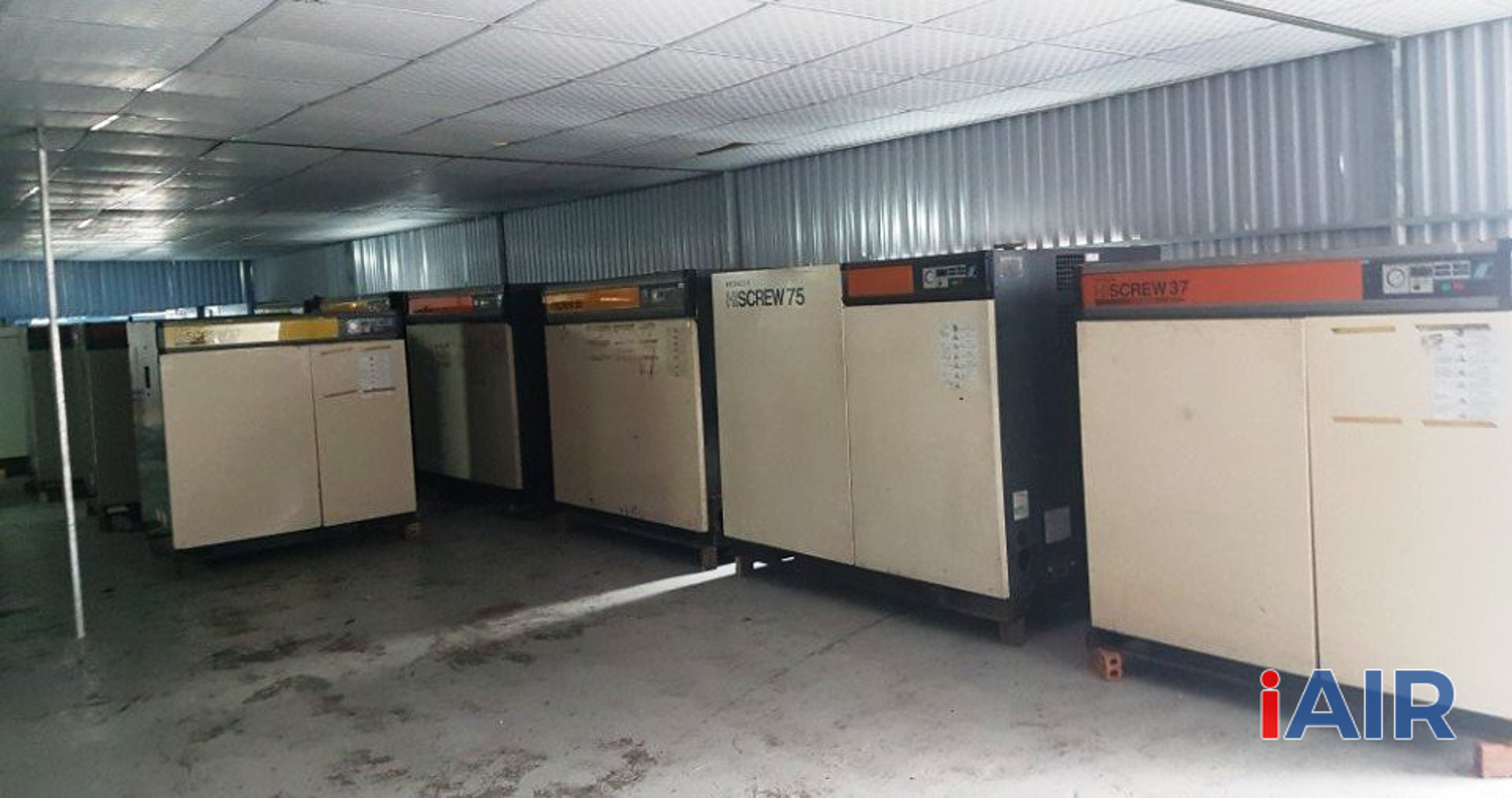 Kho máy nén khí cũ giá tốt