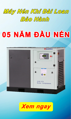 Máy nén khí Đài Loan bảo hành 5 năm đầu tiên
